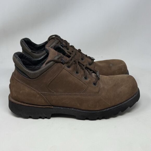 Rockport Waterproof Chukka Boots Mens 13 N Narrow Brown Leather Preppy Gorpcore - Picture 3 of 16